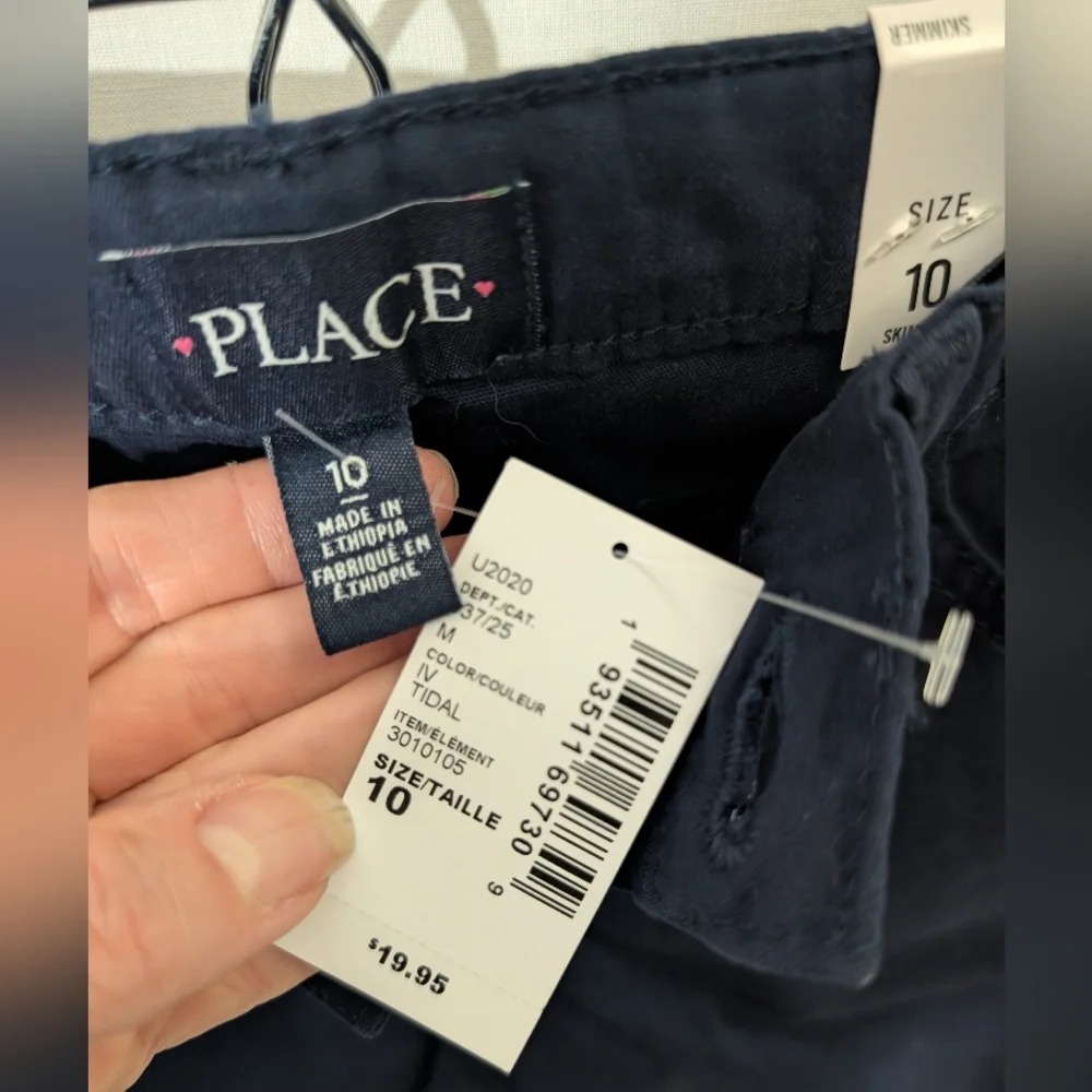 NWT Children's Place Navy Blue Skimmer Shorts, Size 10